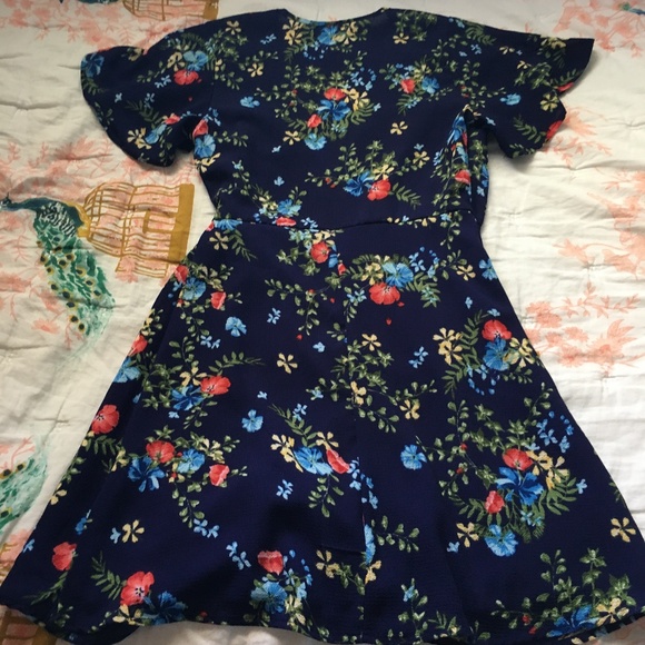 Floral Wrap Dress - Picture 2 of 6